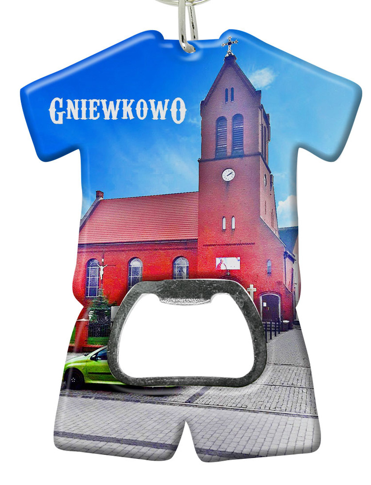 Brelok otwieracz plastikowy trykot Gniewkowo