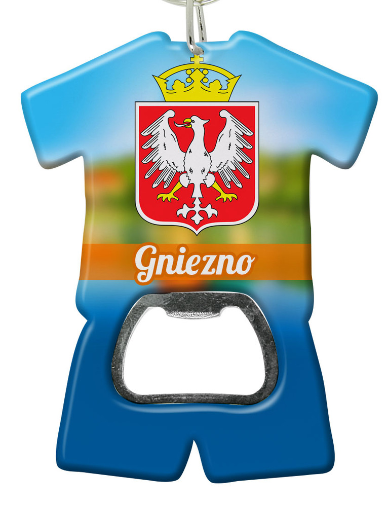 Brelok otwieracz plastikowy trykot Gniezno
