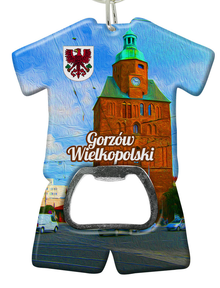 Brelok otwieracz plastikowy trykot Gorzów Wielkopolski