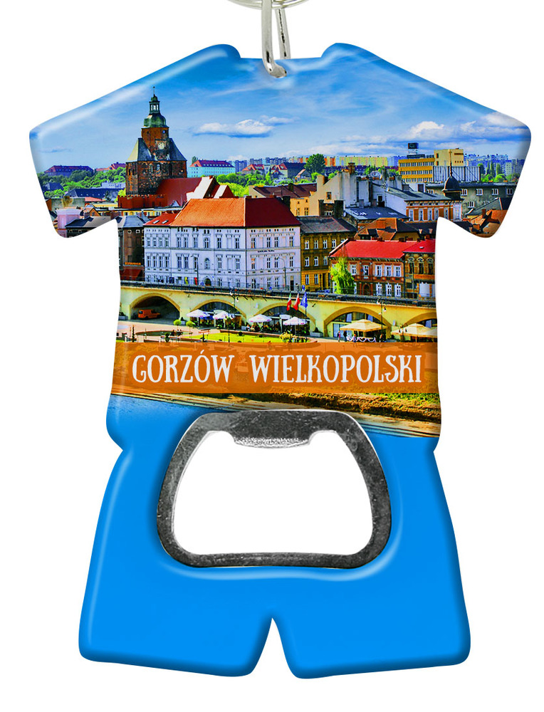 Brelok otwieracz plastikowy trykot Gorzów Wielkopolski