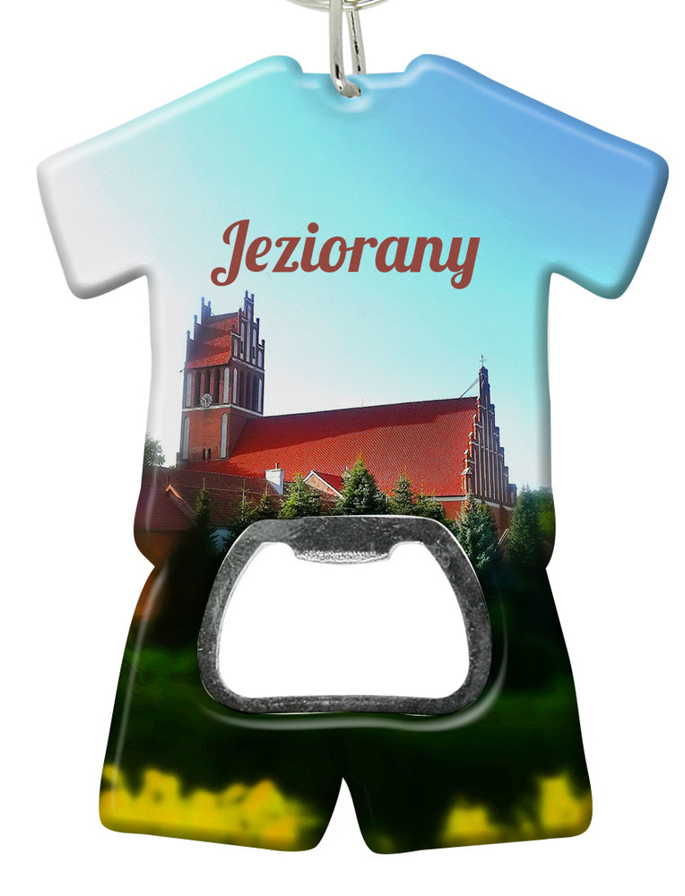 Brelok otwieracz plastikowy trykot Jeziorany