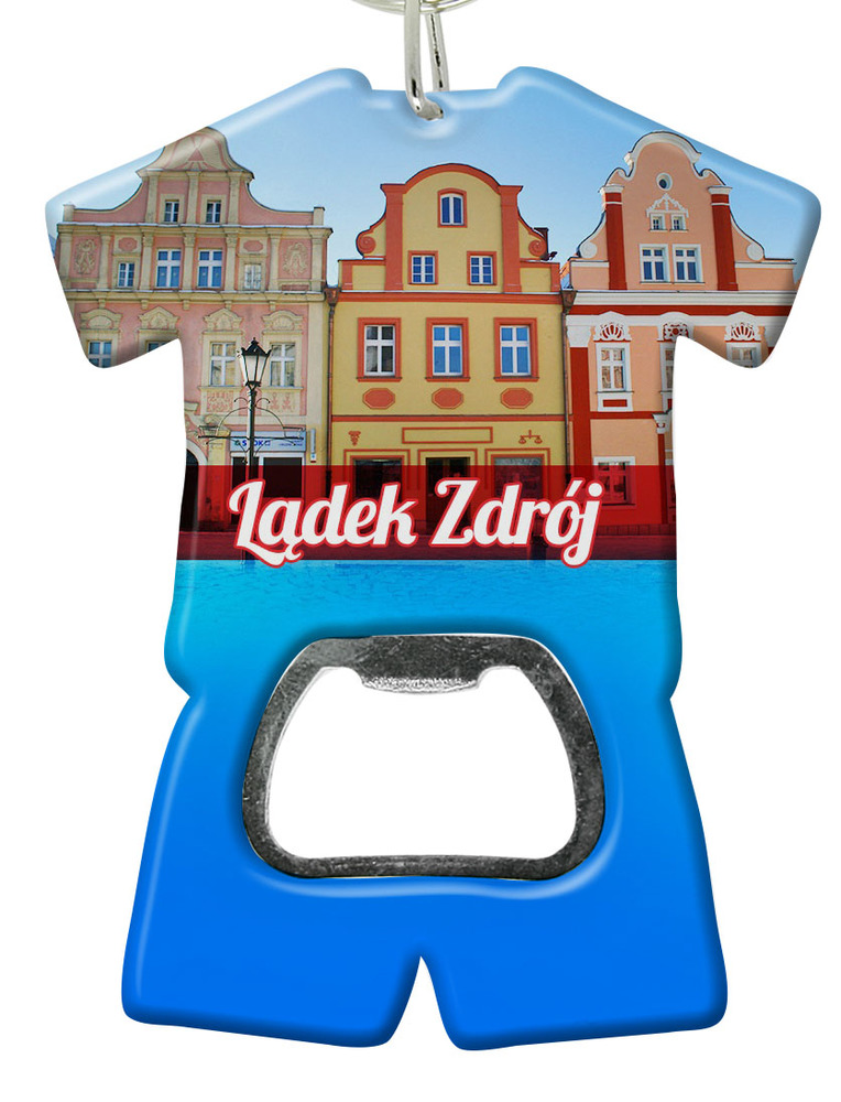 Brelok otwieracz plastikowy trykot Lądek-Zdrój