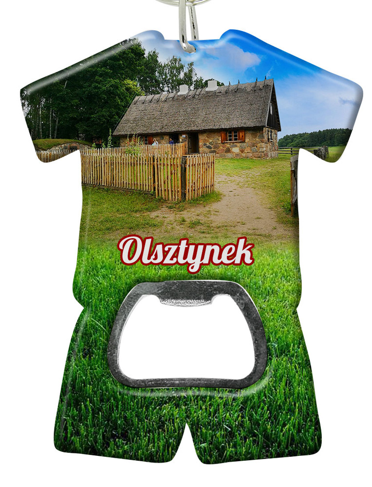 Brelok otwieracz plastikowy trykot Olsztynek