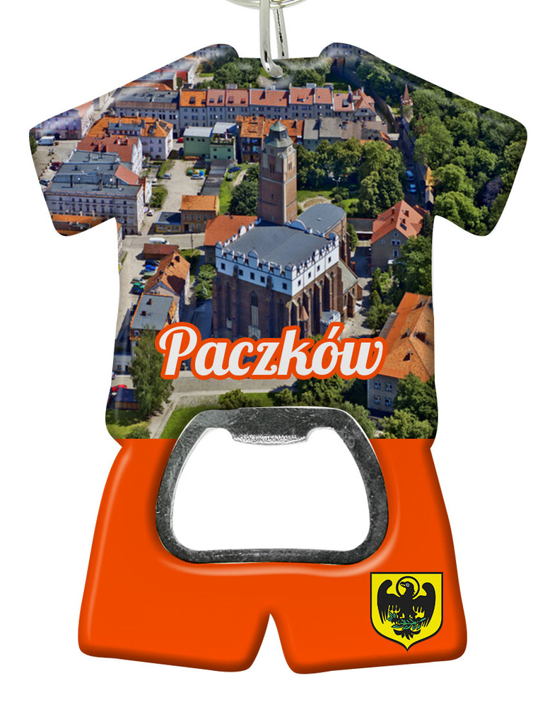 Brelok otwieracz plastikowy trykot Paczków