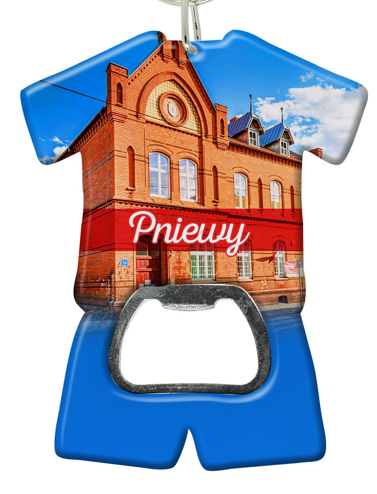 Brelok otwieracz plastikowy trykot Pniewy