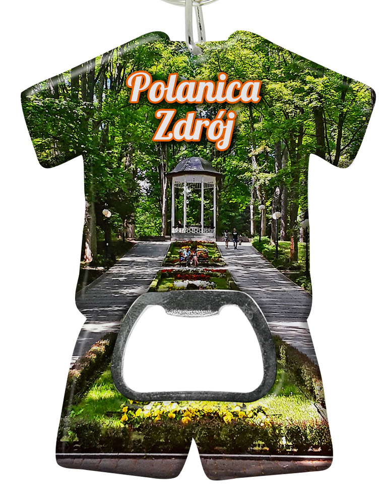 Brelok otwieracz plastikowy trykot Polanica-Zdrój