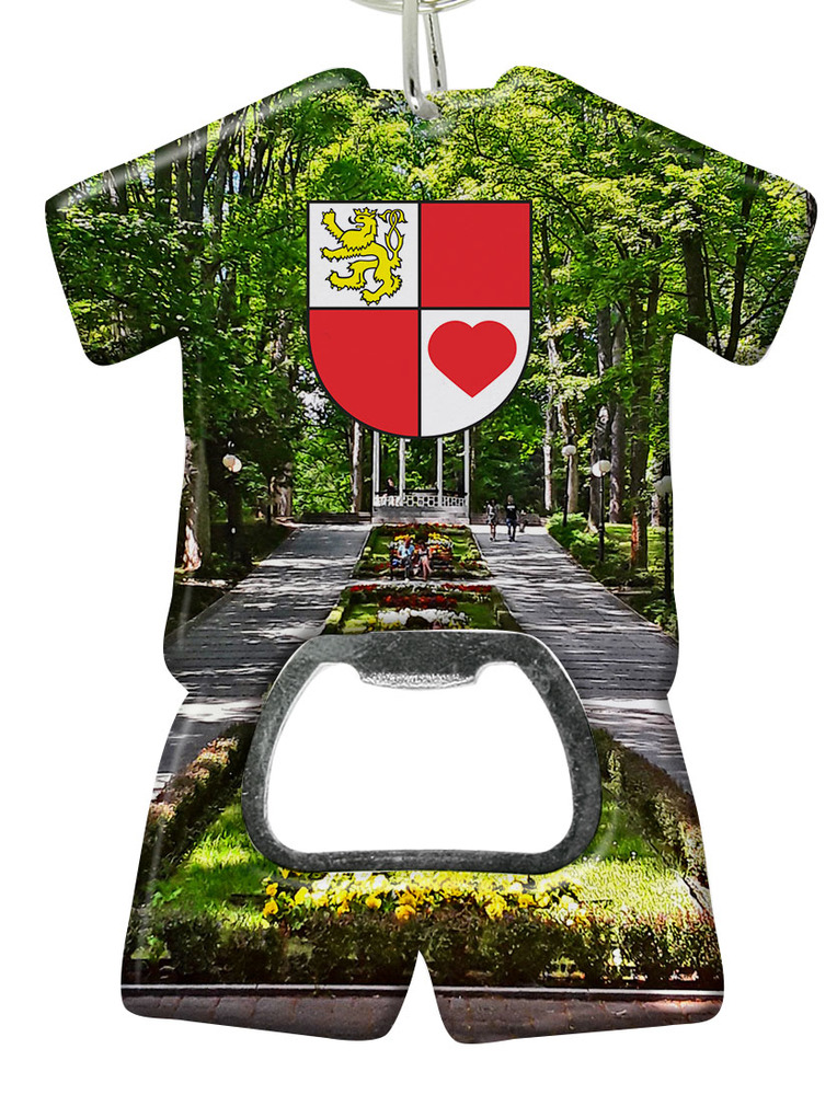 Brelok otwieracz plastikowy trykot Polanica-Zdrój