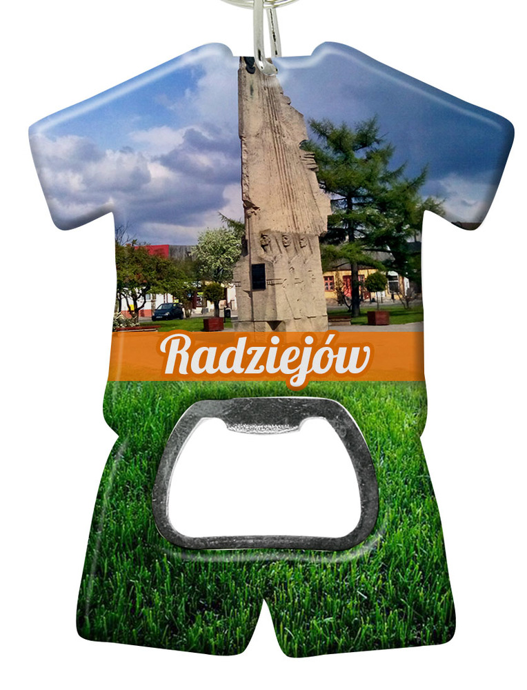 Brelok otwieracz plastikowy trykot Radziejów