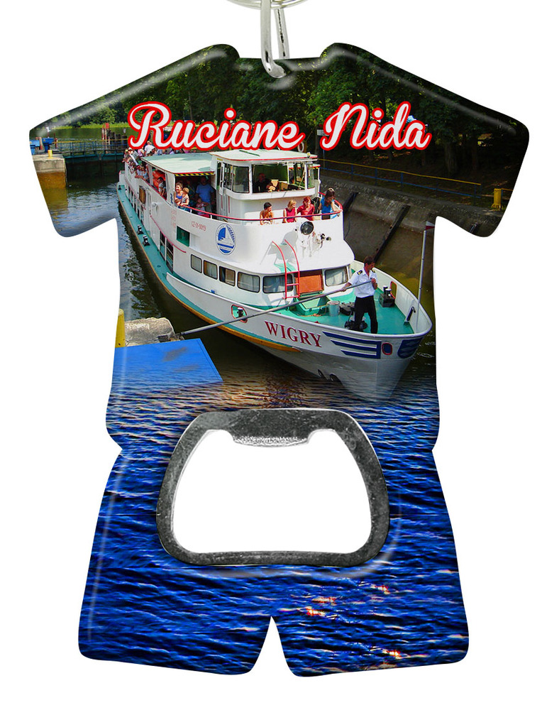 Brelok otwieracz plastikowy trykot Ruciane-Nida