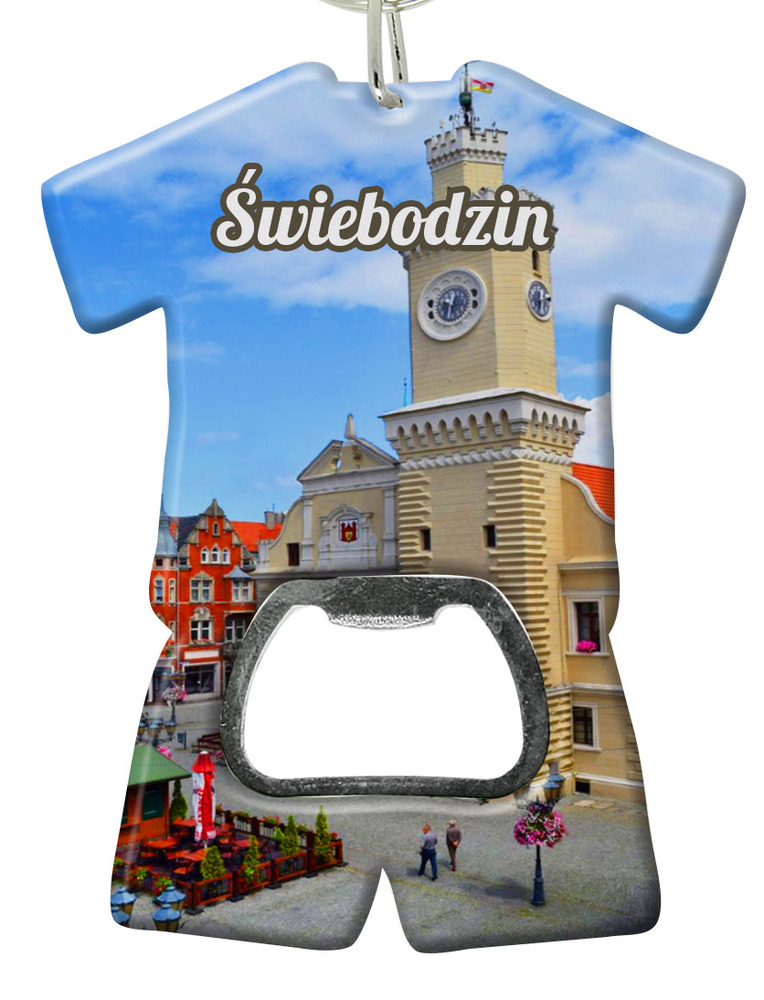 Brelok otwieracz plastikowy trykot Świebodzin