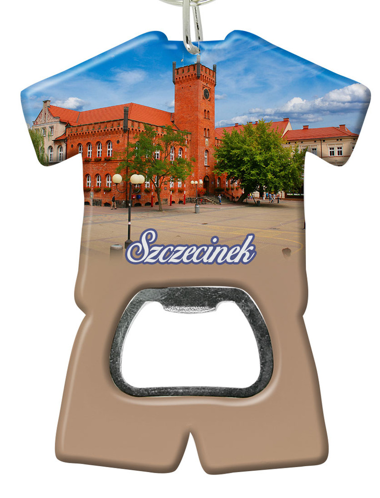 Brelok otwieracz plastikowy trykot Szczecinek