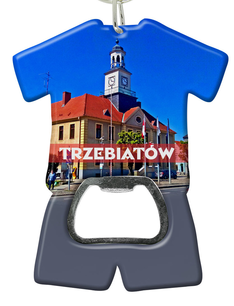 Brelok otwieracz plastikowy trykot Trzebiatów