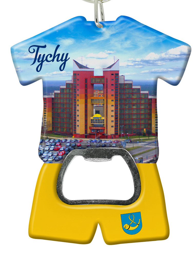 Brelok otwieracz plastikowy trykot Tychy