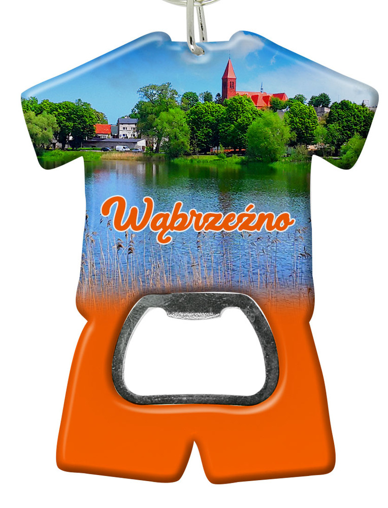 Brelok otwieracz plastikowy trykot Wąbrzeźno