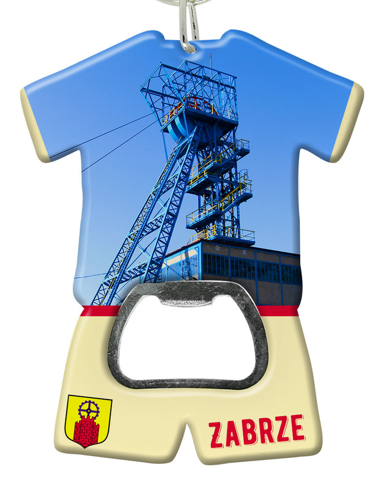 Brelok otwieracz plastikowy trykot Zabrze