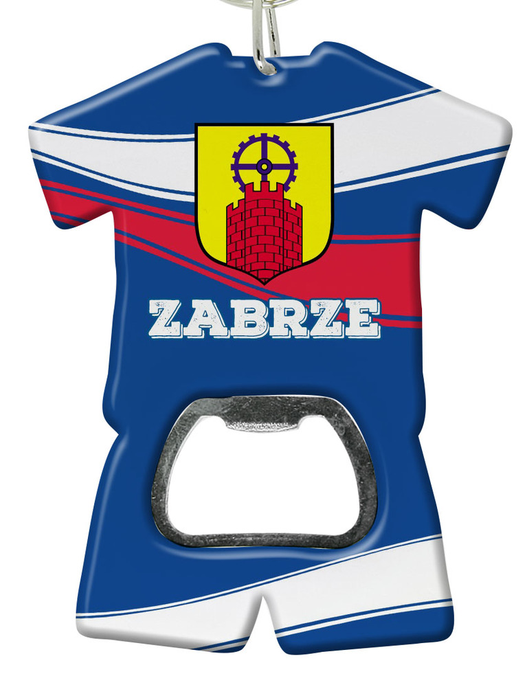 Brelok otwieracz plastikowy trykot Zabrze