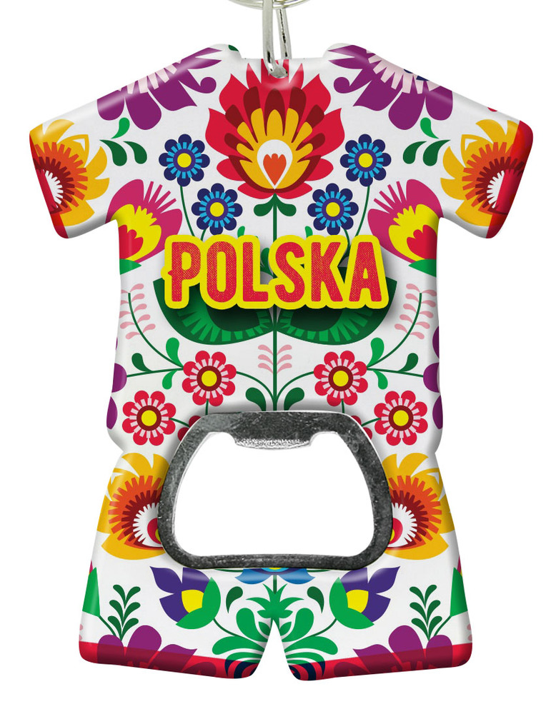 Brelok otwieracz plastikowy trykot Polska