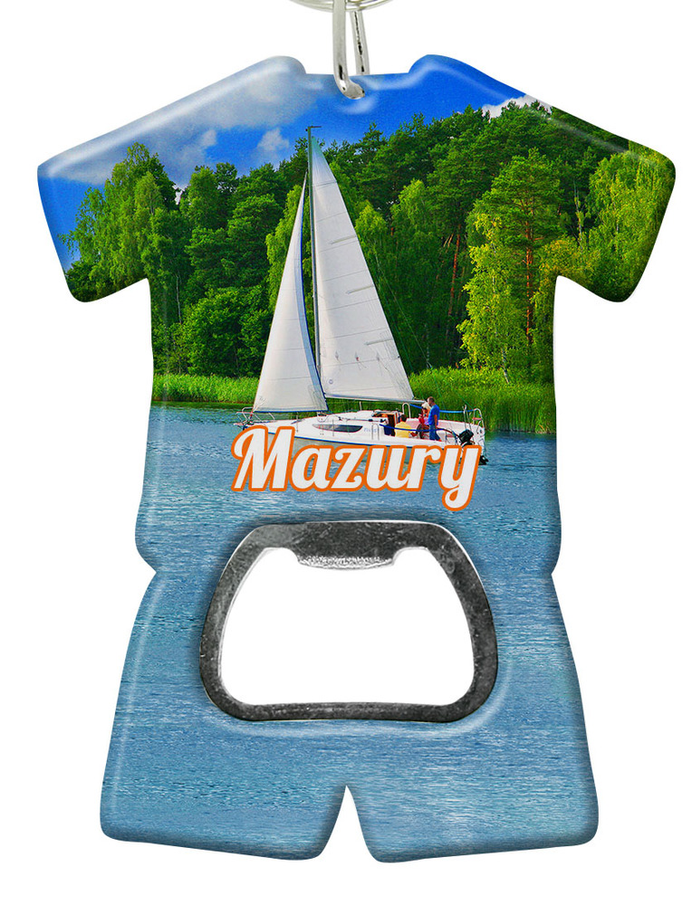 Brelok otwieracz plastikowy trykot Mazury