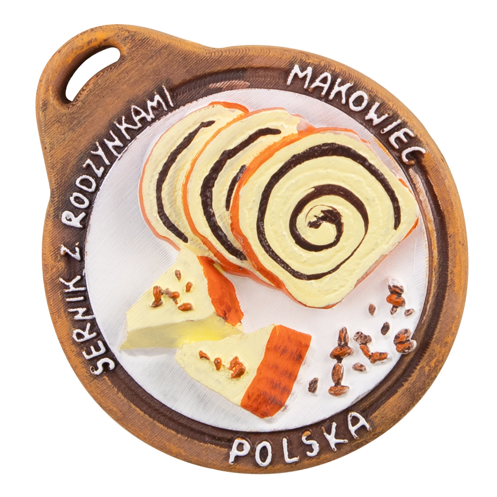 Magnes polyresinowy Sernik Makowiec