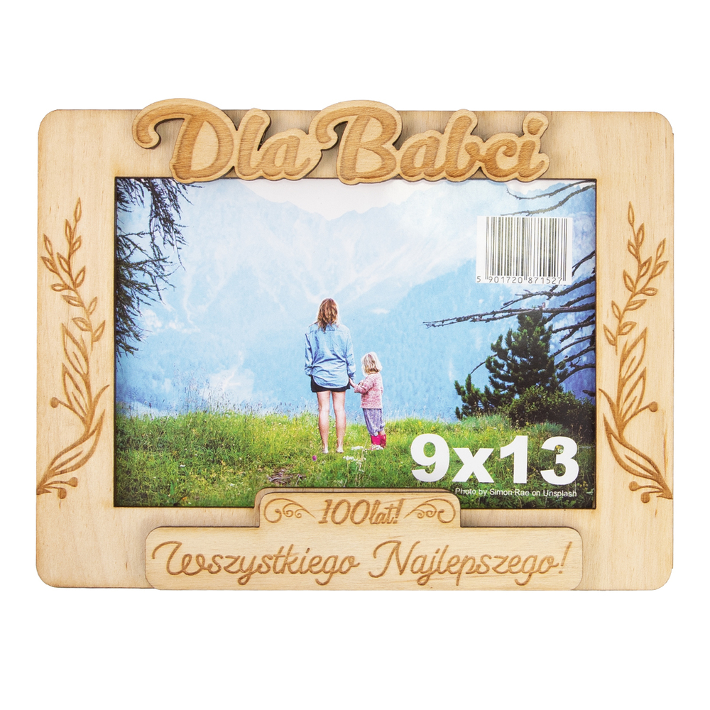 Ramka drewniana dla babci