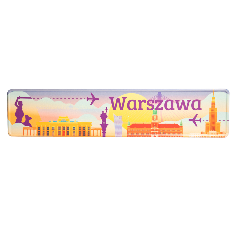 Tablica rejestracyjna duża Warszawa