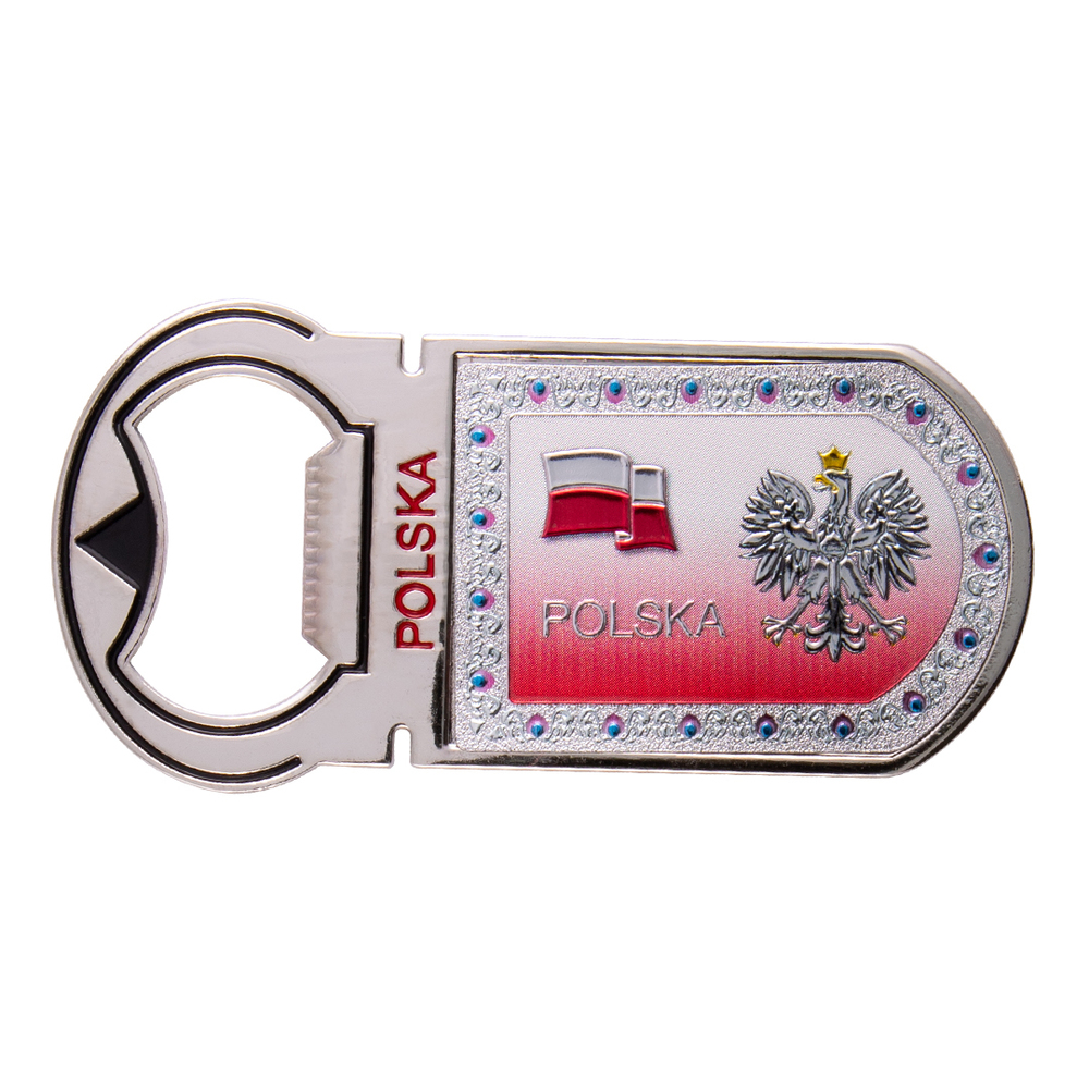 Metalizowany magnes otwieracz - Polska