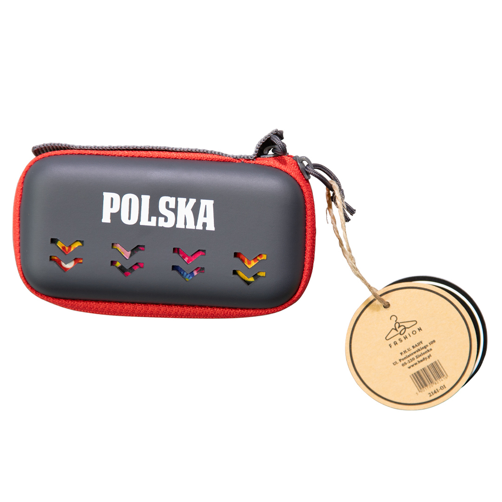 Ręcznik plażowy mały w etui folk czarny B-Fashion