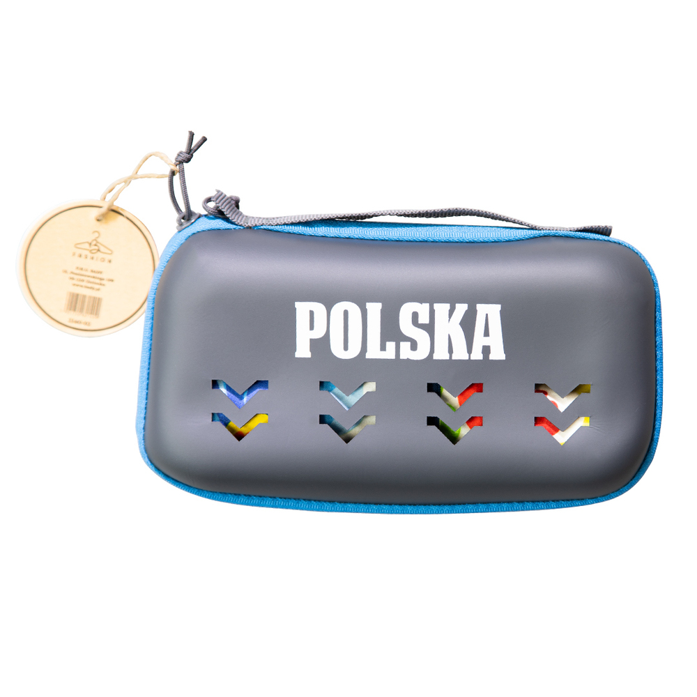 Ręcznik plażowy duży w etui folk biały B-Fashion