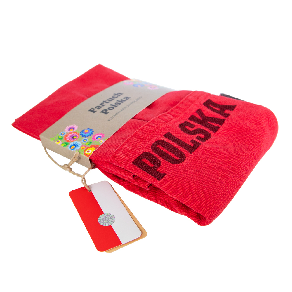 Fartuch kuchenny czerwony - Polska