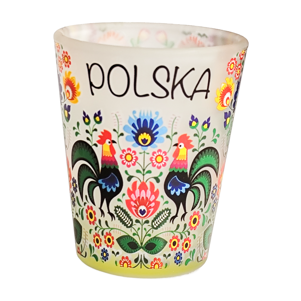 Kieliszek szroniony folk - zestaw