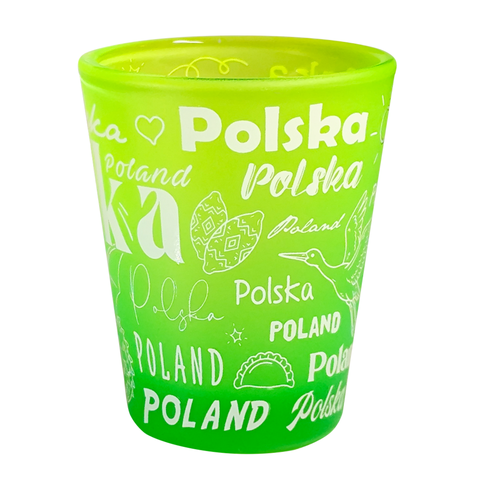 Kieliszek szroniony polska - zestaw