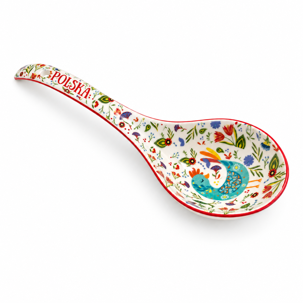 Łyżka ceramiczna ozdobna