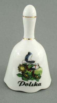 Dzwonek porcelanowy duży – Bociany Polska