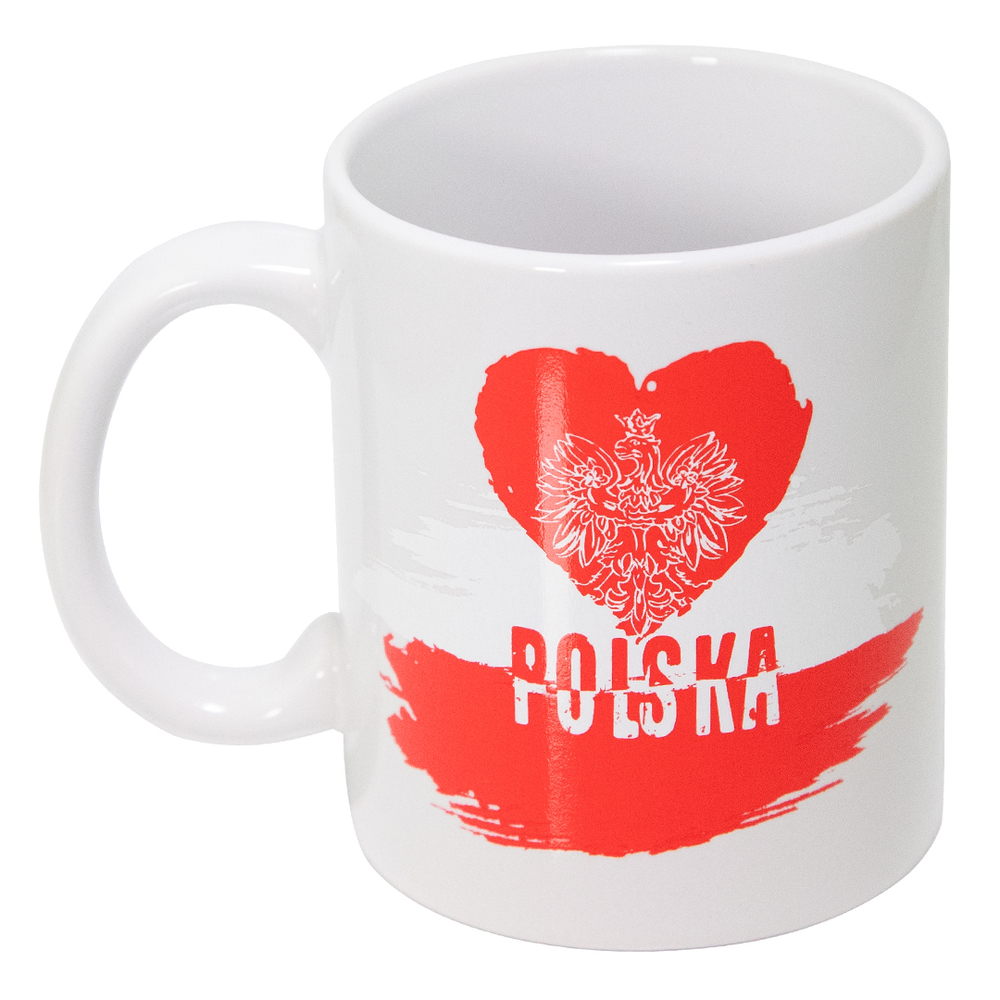 Kubek biały Polska mix
