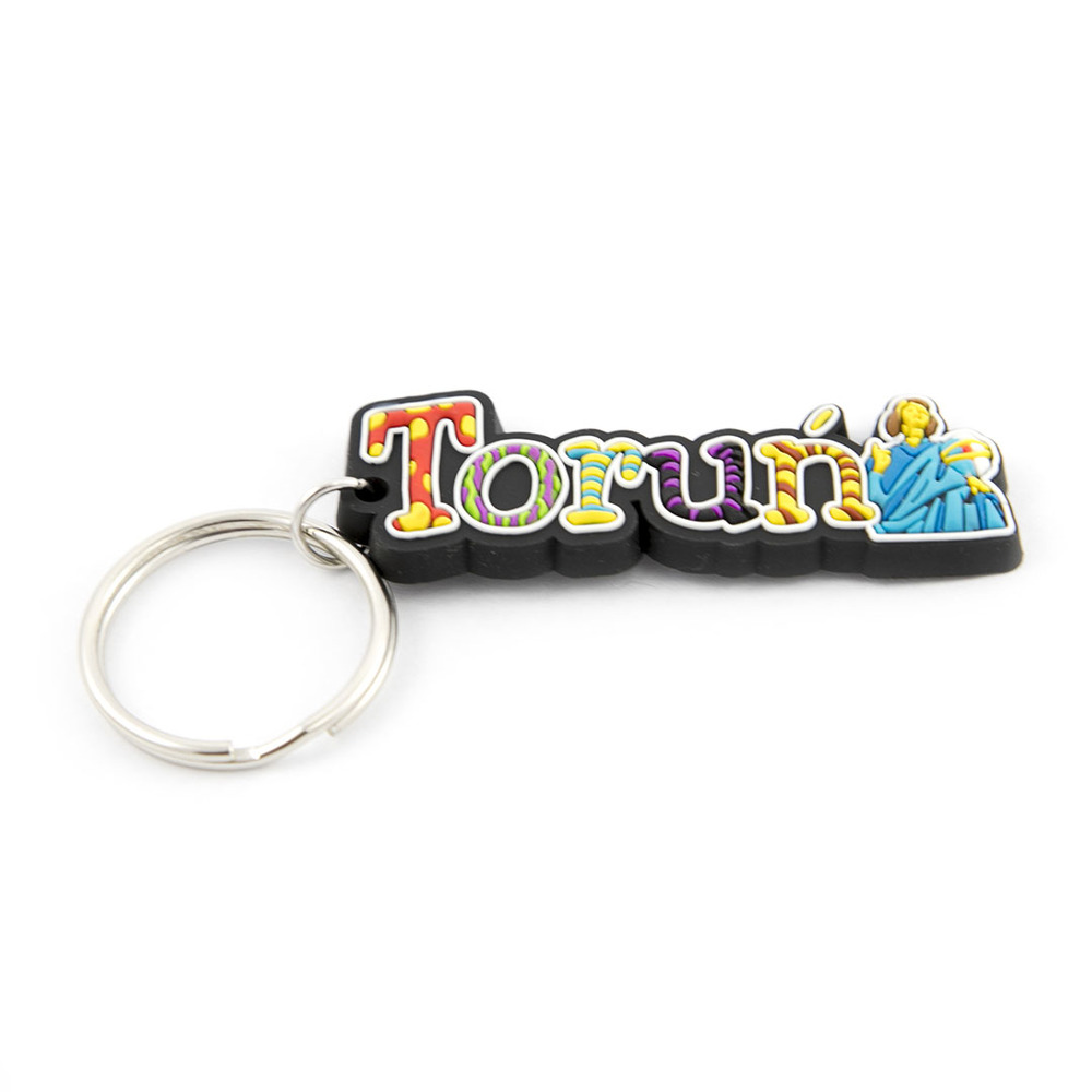 Brelok gumowy napis Toruń