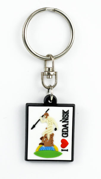 Brelok gumowy I love Gdańsk