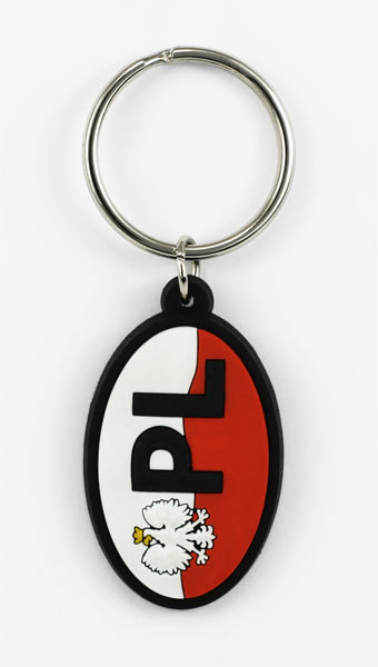 Brelok gumowy PL Polska