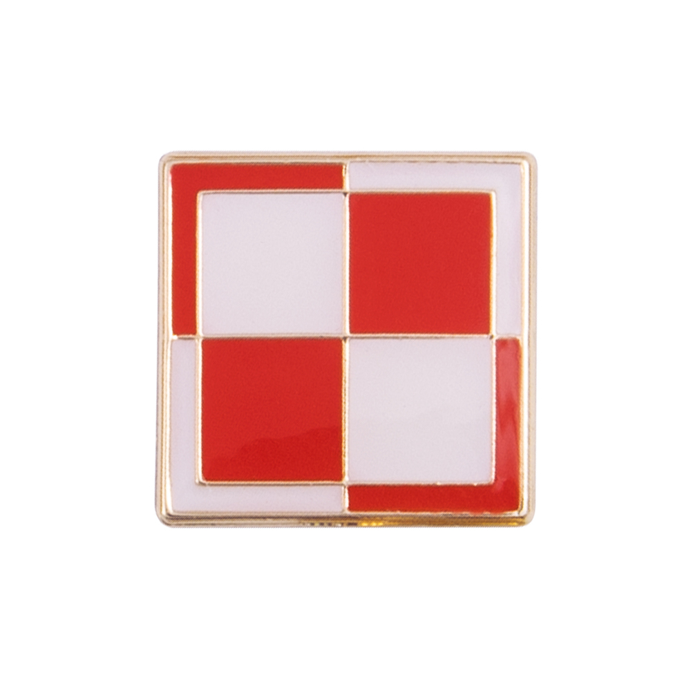 Przypinka polska szachownica