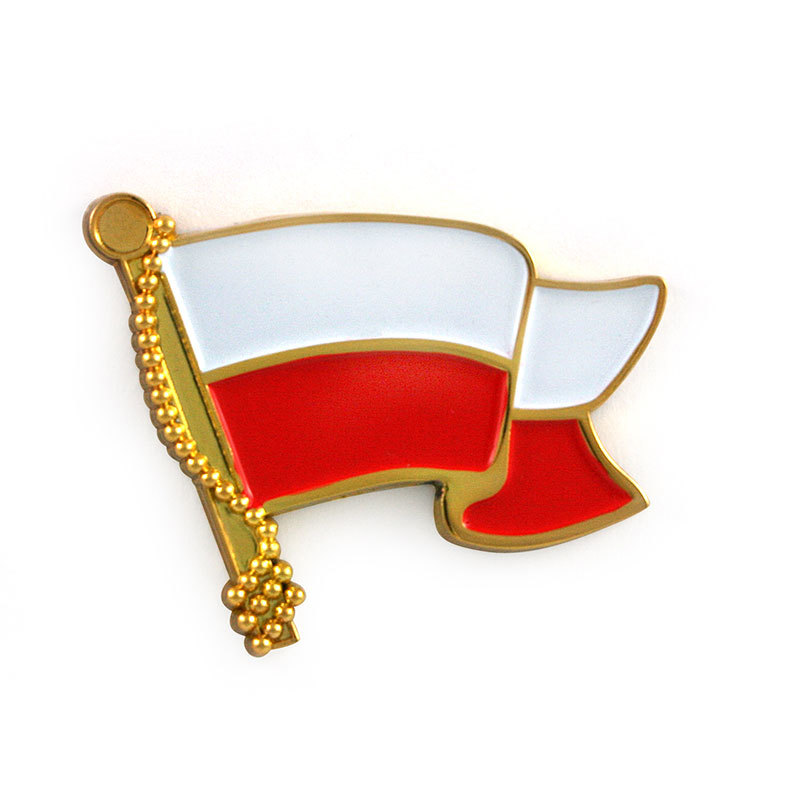 Magnes metalowy powiewająca flaga