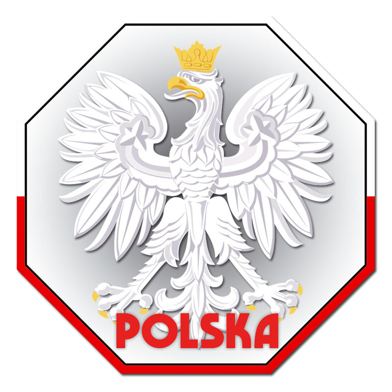 Magnes 3D STOP Polska orzeł