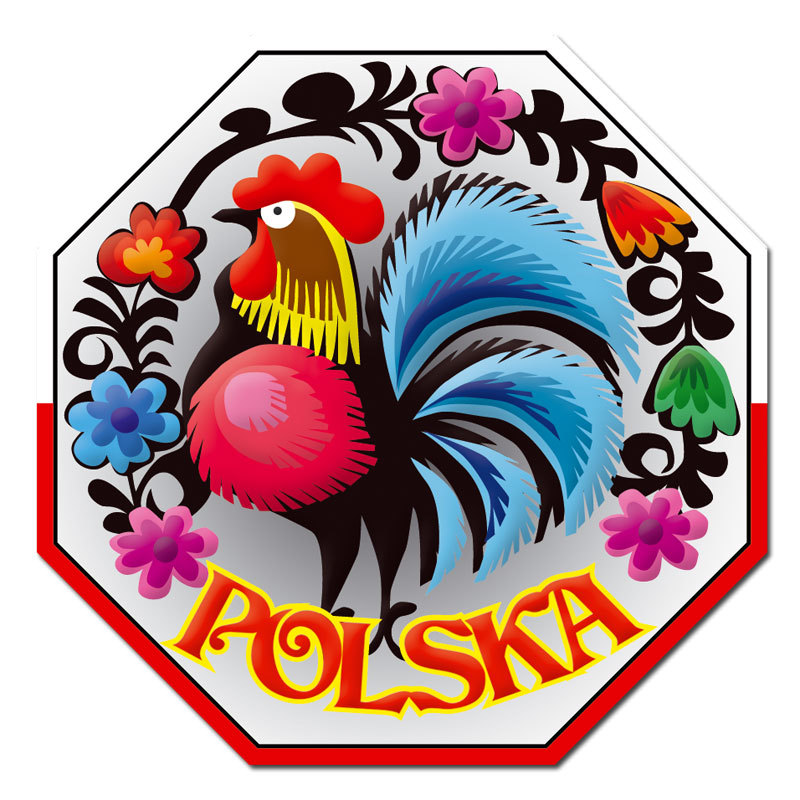 Magnes 3D STOP Polska kogut