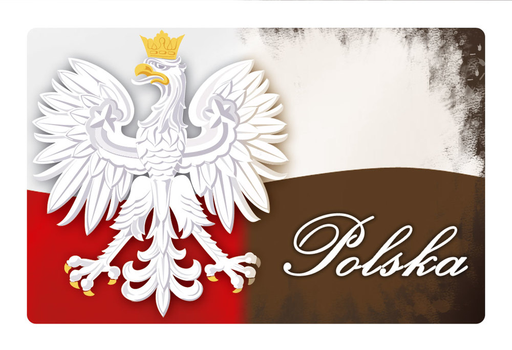 Magnes typu flip - przenikające obrazy Polska flaga