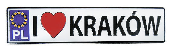 Magnes tablica metalowa Kraków
