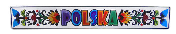 Magnes tablica metalowa Folk Łowicki