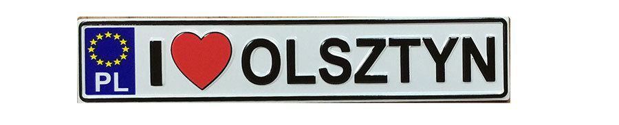 Magnes tablica metalowa Olsztyn