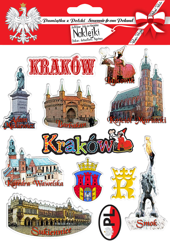 Naklejki zestaw Kraków 01