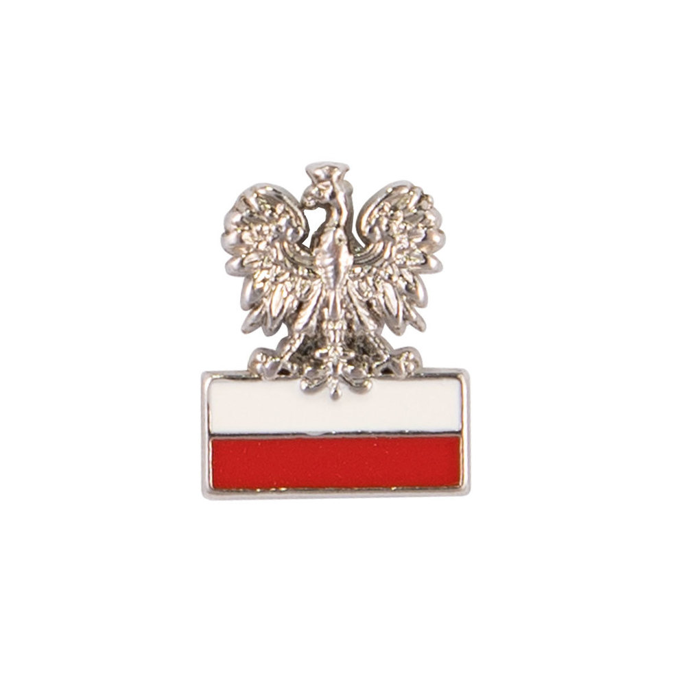 Przypinka Orzełek na fladze prosty Polska