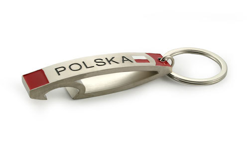 Brelok otwieracz wygięty Polska