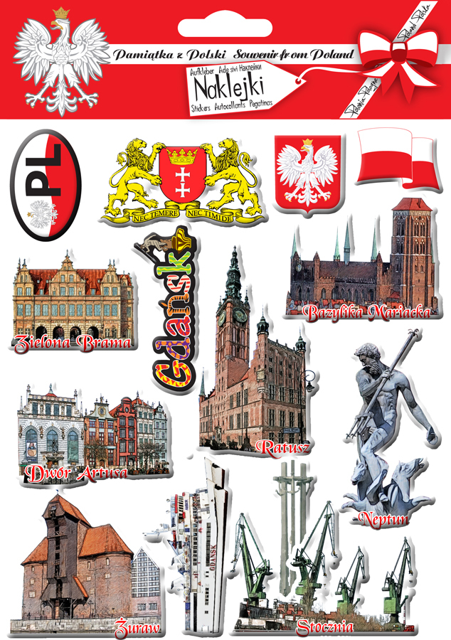 Naklejki zestaw Gdańsk 01