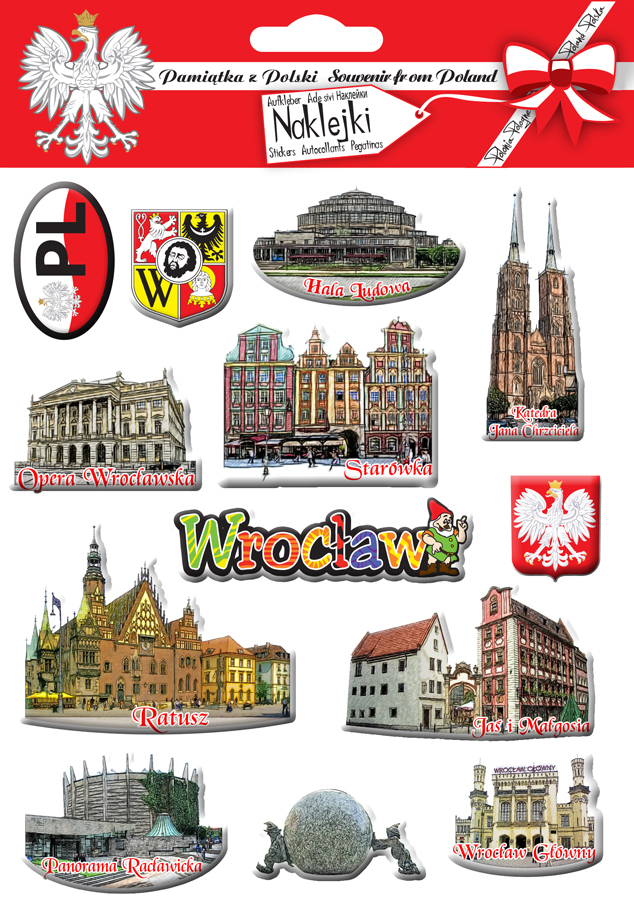 Naklejki zestaw Wrocław 01